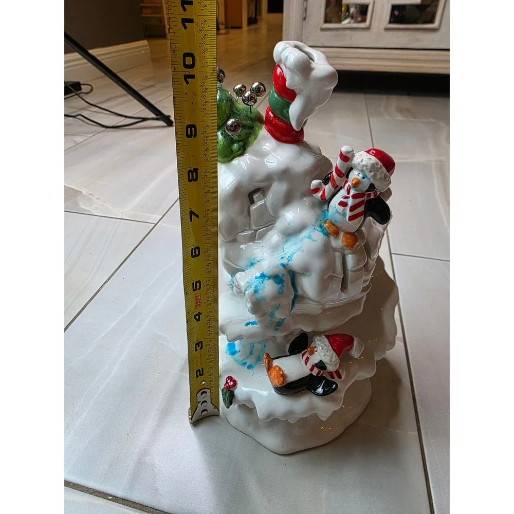 Occaxions North Pole Place Penguin Ice House Tea Light Holder 91005 Christmas A6